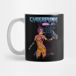 Cyberpunk Crow Mug